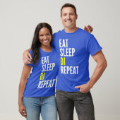 Disc Jockey Funny Gift - Eat Sleep DJ Repeat T-shirt (Unisex)