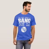 Disc Jockey Vrouw Vriendin Grappig T-shirt (Voorkant volledig)