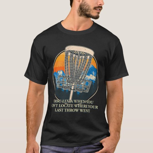 Disc Lexia Disc Golf Memes Golfer Trend Papa Grapp T-shirt (Voorkant)