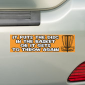 Discgolf bumpersticker (Op auto)