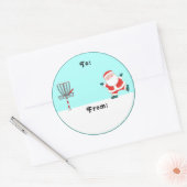 Discgolf Cadeautag Ronde Sticker (Envelop)