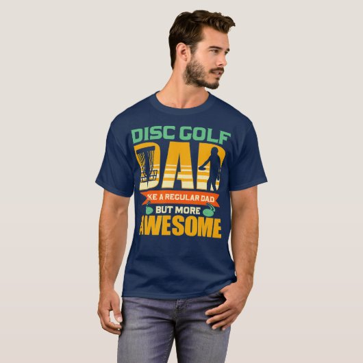 Discgolf Dad Disk Golf T-shirt (Voorkant volledig)