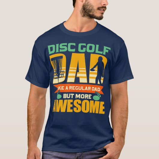 Discgolf Dad Disk Golf T-shirt (Voorkant)