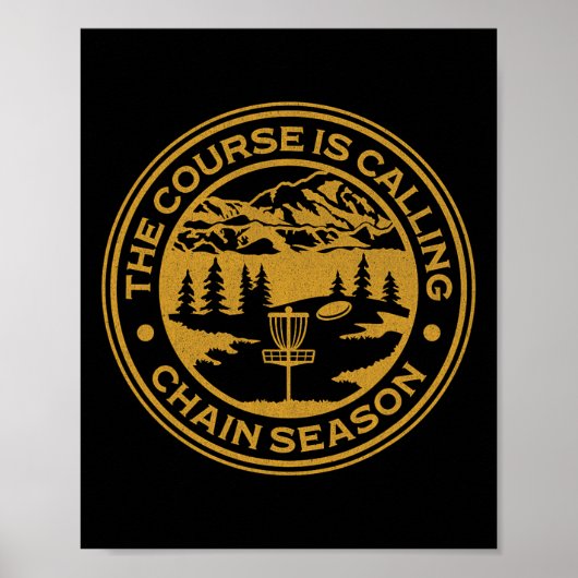 Discgolf - De baan roept de kettingenseizoen af Poster (Voorkant)
