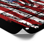 Discgolf Discgolfer Speler Amerika Vs Poster (Hoek)