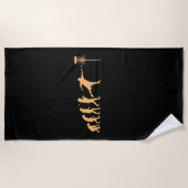 Discgolf Evolutie Strandlaken (Voorkant)