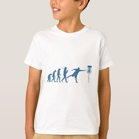 Discgolf Evolutie T-shirt (Voorkant)