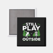 Discgolf Frisbee Golf Nog Steeds Buiten Spelen Magneet (Voorkant / Achterkant)