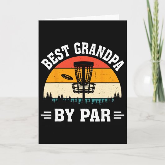 Discgolf Frisbee Golfer Discgolven Beste Opa Kaart (Voorkant)