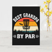 Discgolf Frisbee Golfer Discgolven Beste Opa Kaart (Gele Bloem)