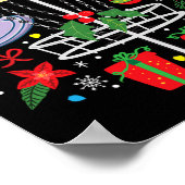 Discgolf Frisbee Kerst Ornament Boom Grappig Gesch Poster (Hoek)
