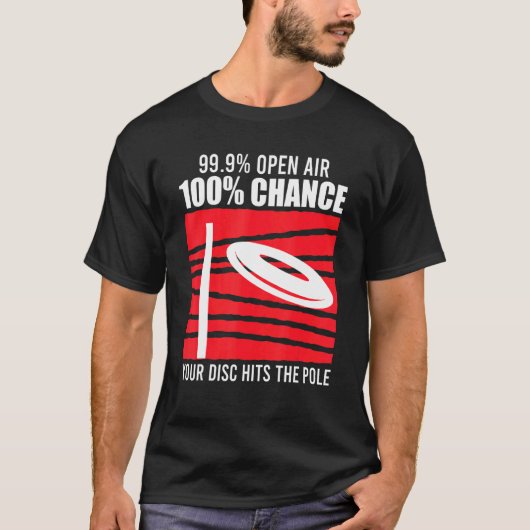 Discgolf-Gezegde met schijfgolf T-shirt (Voorkant)