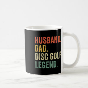 Discgolf grappige echtgenoot vader legende vintage koffiemok