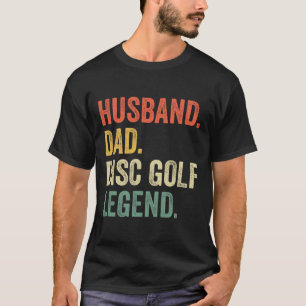 Discgolf grappige echtgenoot vader legende vintage t-shirt