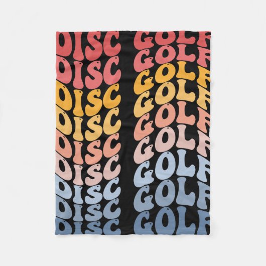 Discgolf Groovy Discgolfer Discgolfer  Fleece Deken (Voorkant)