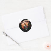 Discgolf hobby discgolfer tijdverdrijf Chasing Cha Ronde Sticker (Envelop)