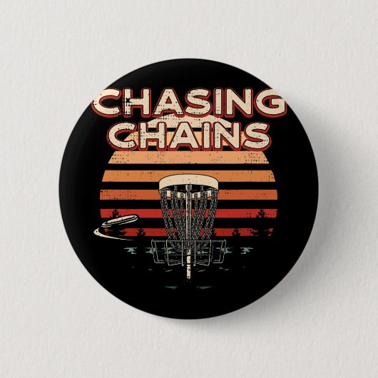 Discgolf Hobbyschijf Golfer Tijdverdrijf Chasing C Ronde Button 5,7 Cm (Voorkant)