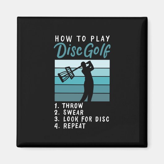 Discgolf - Hoe Discgolf te Spelen Magneet (Voorkant)