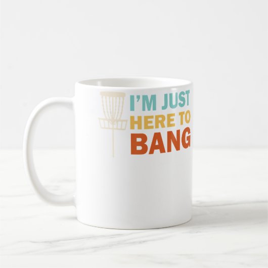 Discgolf IK BEN MAAR OM TE RAMMEN Grappig Cadeau D Koffiemok (Links)