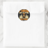 Discgolf, ik weet dat ik als een oude man gooi, pr ronde sticker (Tas)