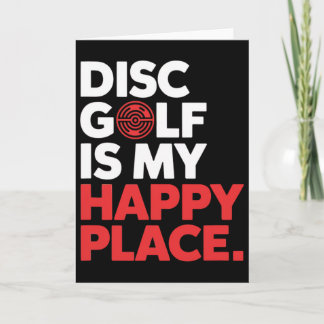 Discgolf Is Mijn Gelukkige Plek - Minimalistisch D Kaart