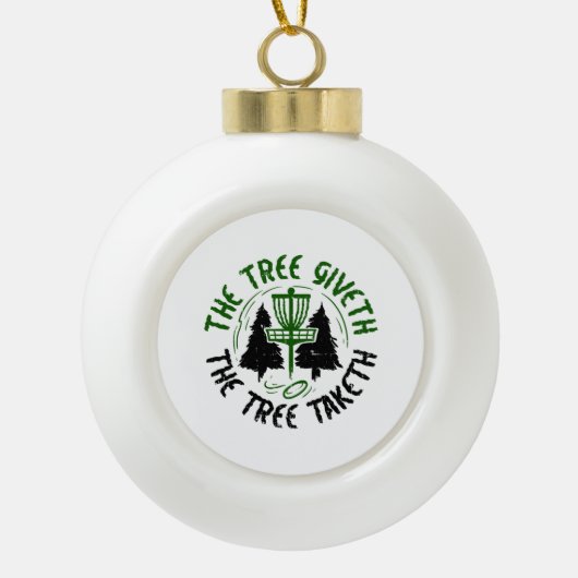 Discgolf Keramische Bal Ornament (Voorkant)