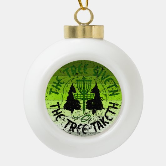 Discgolf Keramische Bal Ornament (Voorkant)