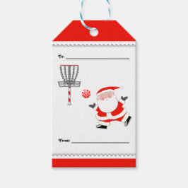 Discgolf Kerst Cadeaulabel