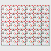 Discgolf Kerstcadeau Cadeaupapier (Vlak)