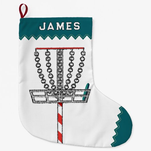 Discgolf Kerstcadeau Grote Kerstsok (Voorkant)