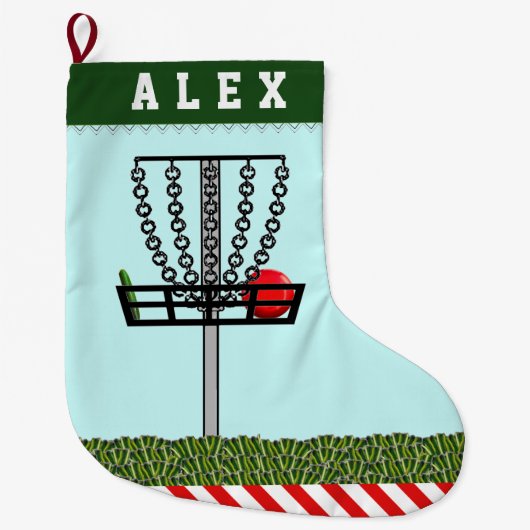 Discgolf Kerstcadeau Grote Kerstsok (Voorkant)