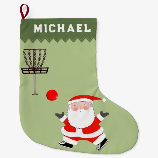 Discgolf Kerstcadeau Grote Kerstsok (Voorkant)