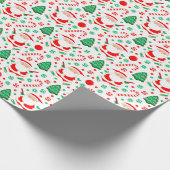 Discgolf kerstcadeau inpakpapier (Hoek)