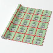 Discgolf kerstcadeau inpakpapier (Uitgerold)