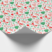 Discgolf kerstcadeau inpakpapier (Hoek)