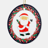 Discgolf Kerstcadeau Keramisch Ornament (Links)