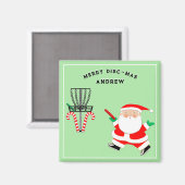 Discgolf Kerstcadeau Magneet (Voorkant / Achterkant)