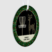 Discgolf Kerstcadeau Ornament (voorkant)