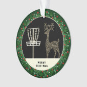 Discgolf Kerstcadeau Ornament (voorkant)