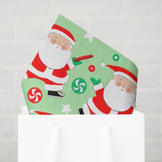 Discgolf kerstcadeau tissuepapier (Cadeauzakje)