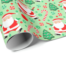 Discgolf kerstcadeaupapier cadeaupapier