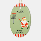 Discgolf Kerstcadeaus Keramisch Ornament (Links)
