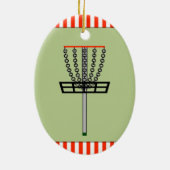 Discgolf Kerstcadeaus Keramisch Ornament (Achterkant)