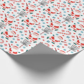 Discgolf Kerstmis  Cadeaupapier (Hoek)