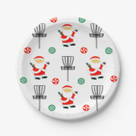 Discgolf Kerstmis Papieren Bordje