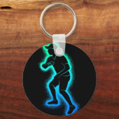 Discgolf Kinderen Mannen Jongens Discgolfspeler Sp Sleutelhanger (Voorkant)