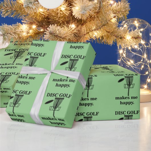 Discgolf maakt me gelukkig Discgolf Cadeaupapier (Feestdagen)