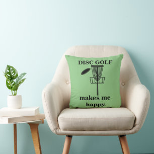 Discgolf maakt me gelukkig Discgolf Kussen