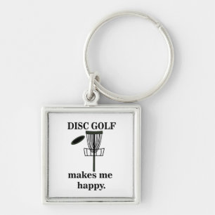 Discgolf maakt me gelukkig Discgolf Sleutelhanger