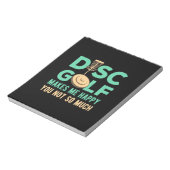 Discgolf maakt me gelukkig notitieblok (Linkerzijde)